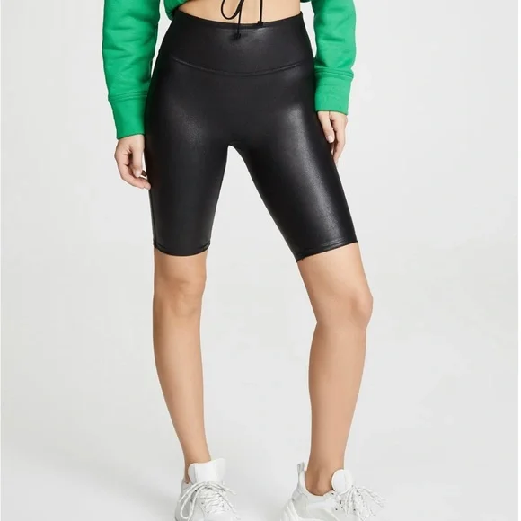 Leather Leggings Spanx Faux Leather Bike Shorts SPANX Pants